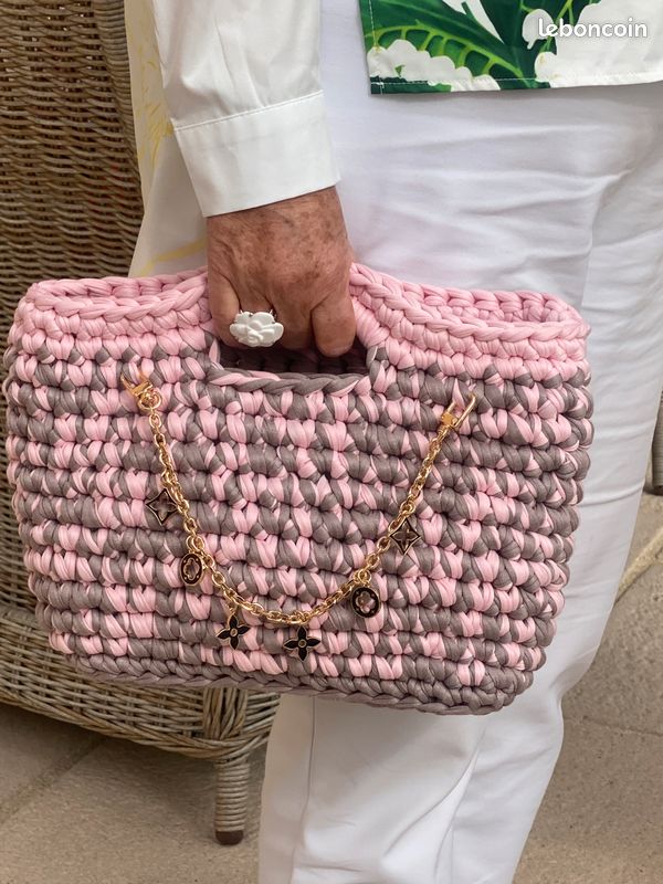 Sac crochet fait main . Pièces unique (image 5)