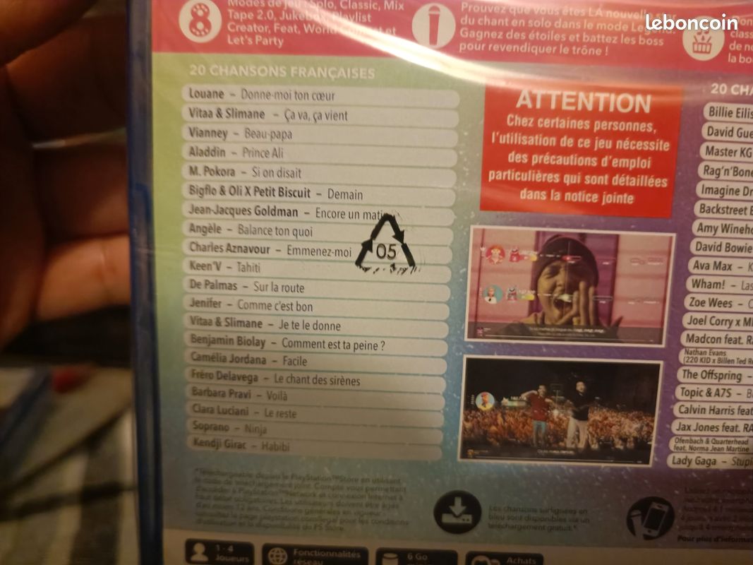 Let's lets let sing 2022 neuve-sour blister PlayStation 5 ps5 AB prix ferme (image 3)