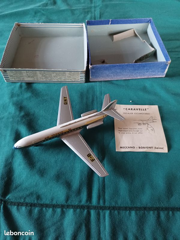 Dinky Toys Modèle 60F MECCANO, CARAVELLE SE 210 Avion de