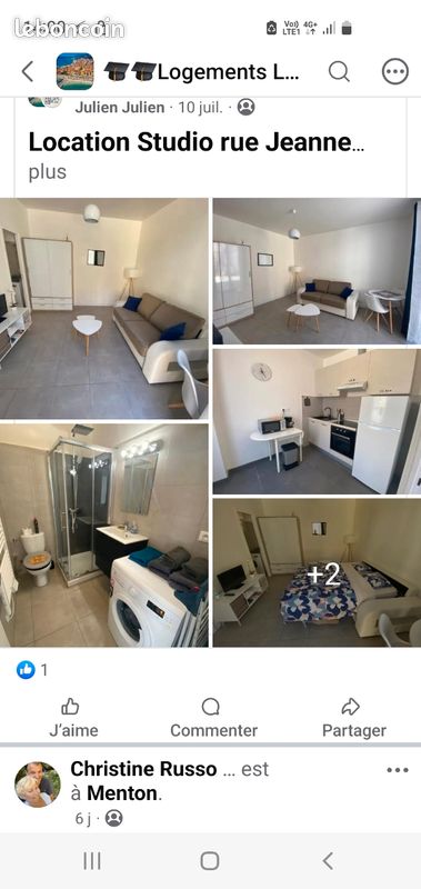 Appartement 1 pièce 24 m² · à Menton · 24 m² · 700 €/mois