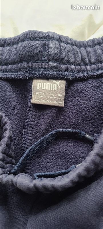 Bas de survêtement bleu PUMA 13/14 ans (image 2)
