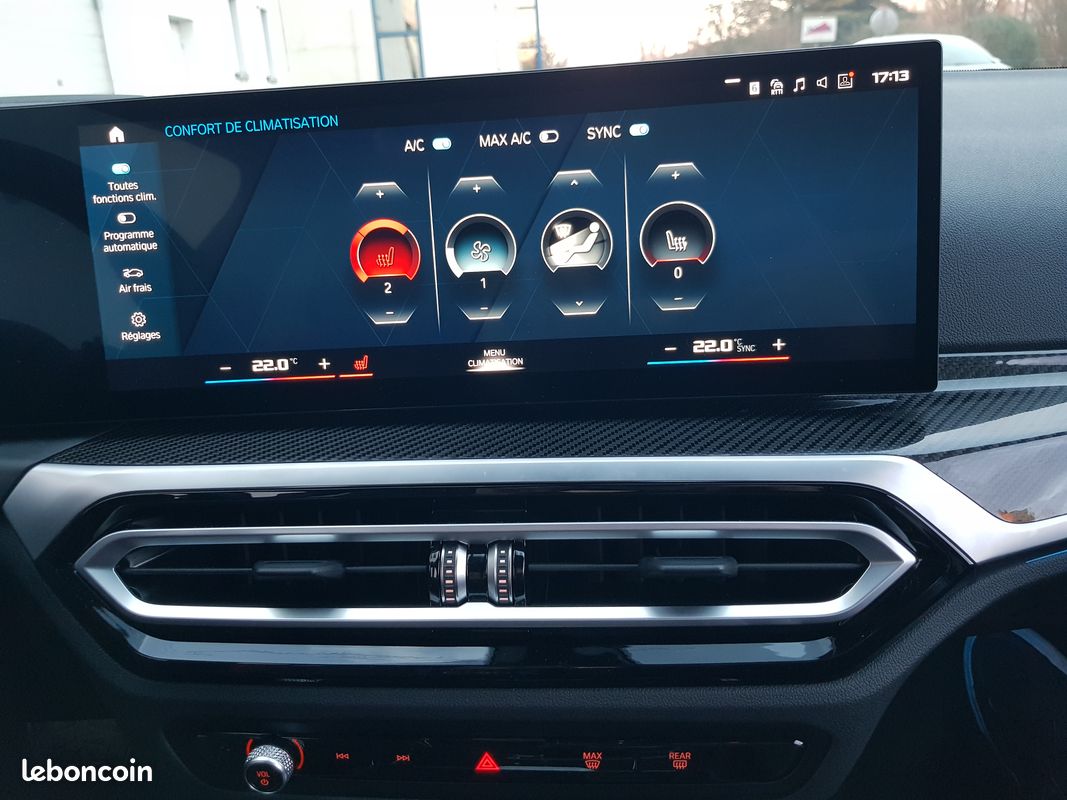 M2 G87 GARANTIE 24 mois BMW incluse neuve 6900 km - Carbone intérieur extérieur, Harman Kardon, Affichage tête haute, Sièges cuir électrique chauffant, Régulateur vitesse adaptatif, Chargeur induction (image 15)