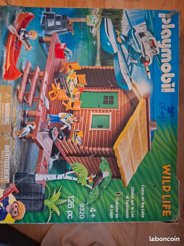 Playmobil chalet sur le lac et hydravion (image 1)