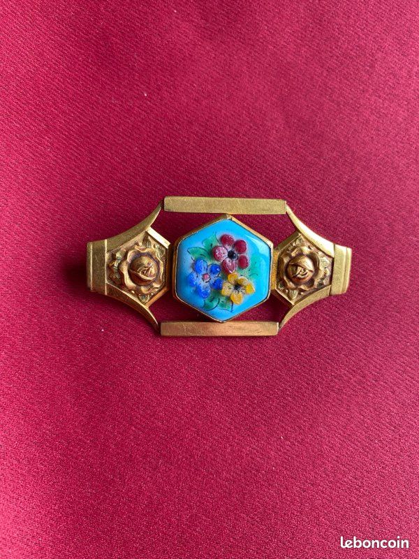Broche Ancienne Vintage - Bijou D'occasion En Bon état, Référence 103-10, Sans Marque