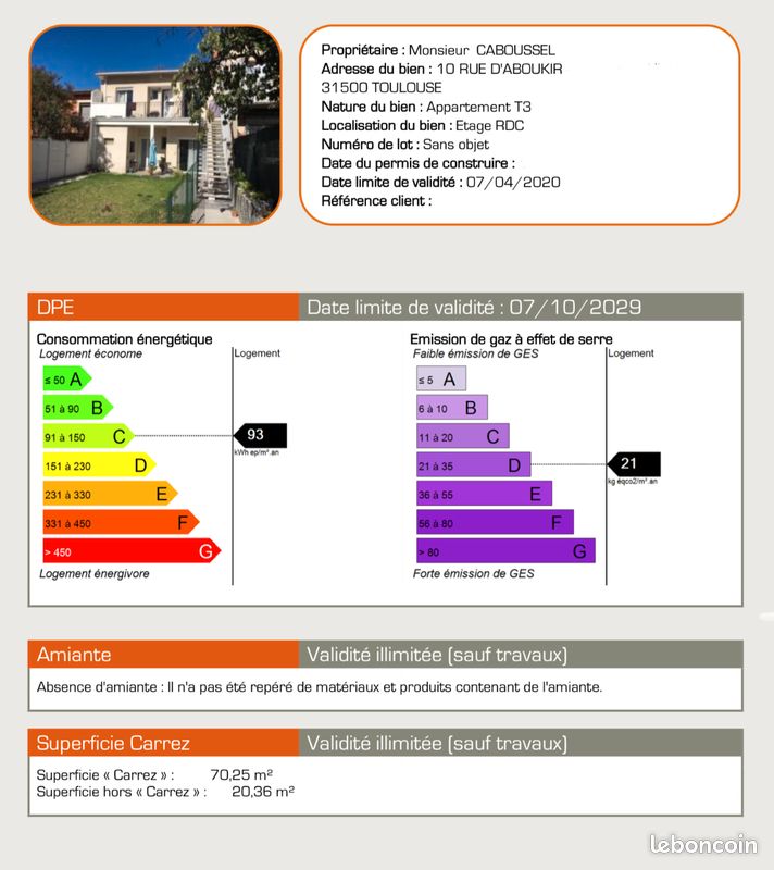 Appartement 3 pièces 70 m² · à Toulouse · 70,3 m² · 850 €/mois