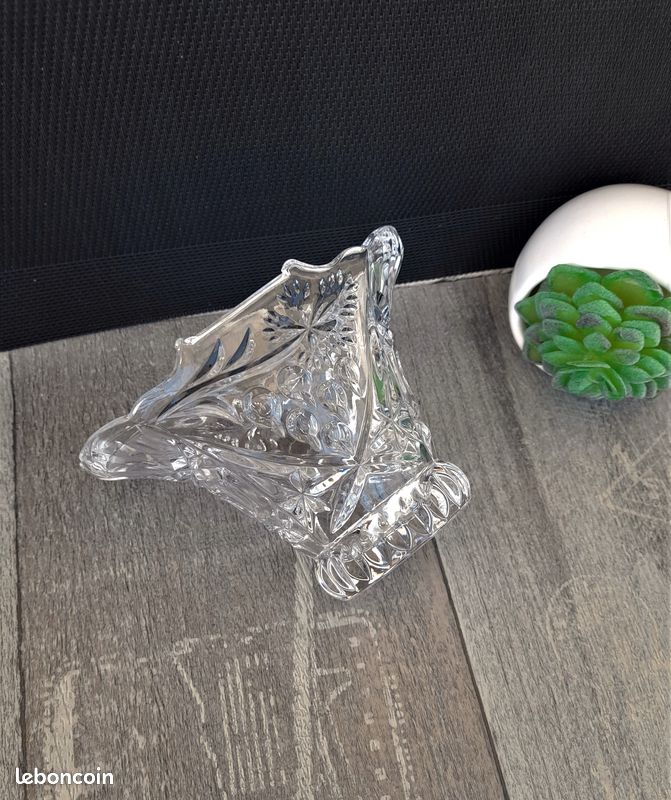 Joli Photophore En Cristal D'Arques - Très Bon état