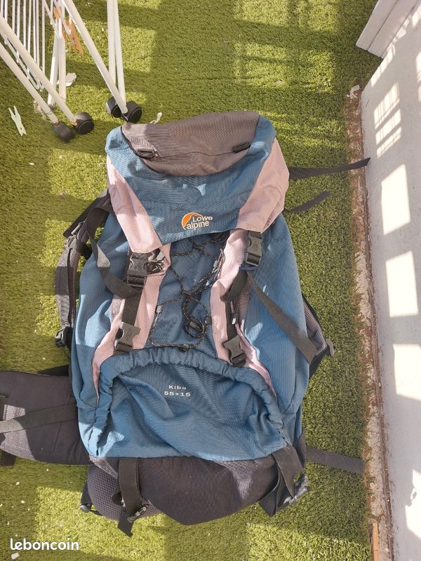 Grand Sac De Sport Vintage Lowe Alpine – Holdall 60-100L Avec Poches