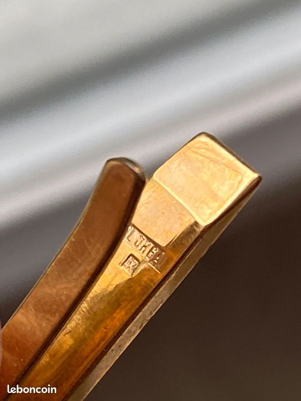 Pince à Cravate Vintage Dorée - Accessoire Rétro Chic Pour Homme - Idéal Cadeau