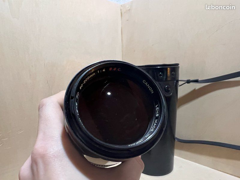 Objectif Zoom Canon FD 80-200mm F/1.4 – Ancienne Monture, Avec Filtre Et étui