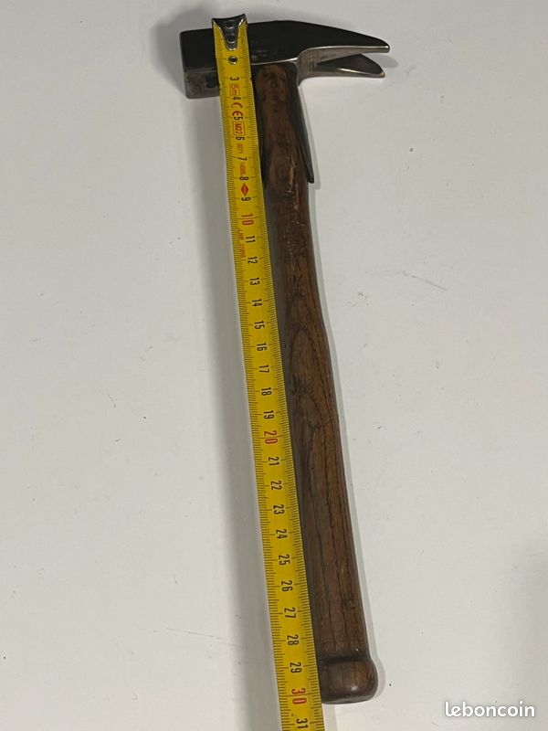 ANCIEN PETIT MARTEAU Manche Bois Arrache Clou Outil Peugeot Frères EUR