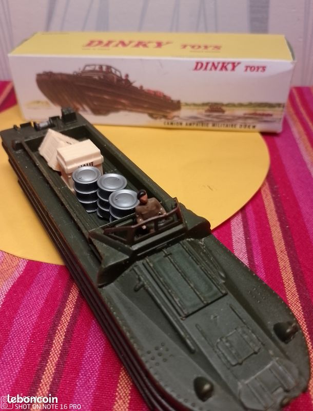 Engin Amphibie DUKW Dinky Toys Ancien - Années 60, échelle 1/43, N°825, Parfait état