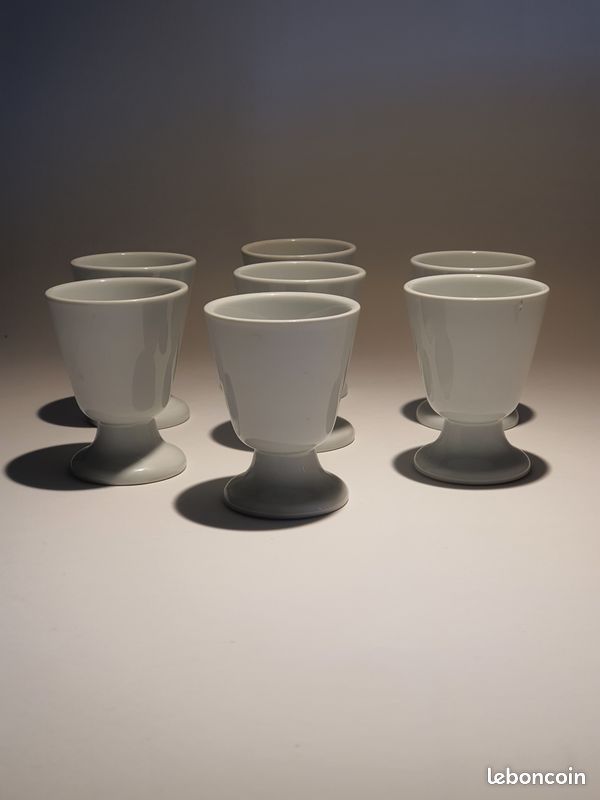 Lot de 7 mazagrans en porcelaine (image 1)