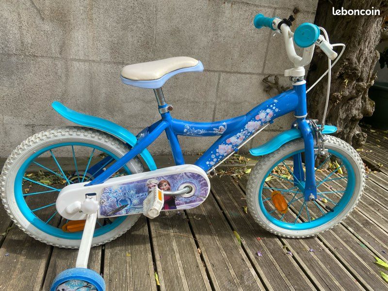 Leclerc Velo Reine Des Neiges VÃ©lo 16 Pouces Fille Reine Des
