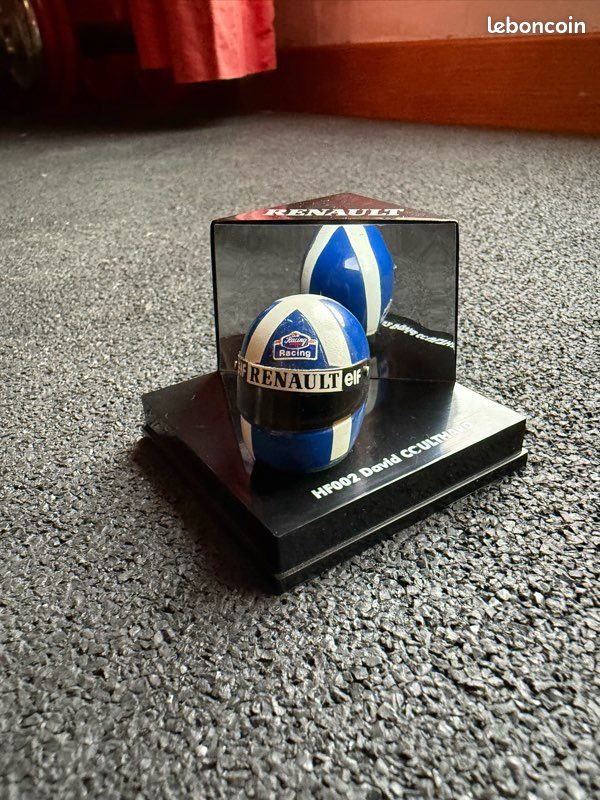 Casque Formule 1 F1 David Coulthard HF002 Renault Collection Onyx 1/12 (image 1)