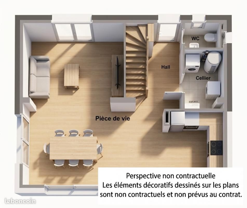 Maison 3 pièces 89 m² · à Dol-de-Bretagne · 89 m² · 196 760 €