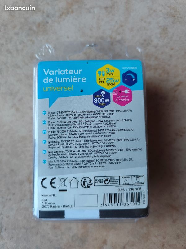 Variateur de lumière neuf (image 3)