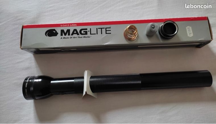 Lampe De Poche MagLite 5C Vintage Neuve Dans Sa Boîte - Made In USA, 5 Piles C, Modèle Discontinu Rare