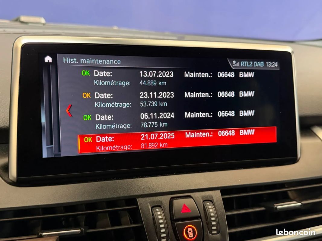 BMW Série 2 ActiveTourer 218d 150ch M Sport DKG7 - Origine France - Suivi BMW - Toit Ouvrant - Affiche Tête Haute - Sièges Electriques - Apple Carplay - Attelage (image 16)