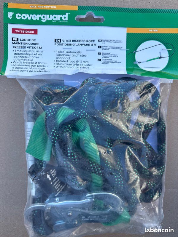 COVERGUARD Longe de maintien corde tressée VITEX EN358 Bricolage