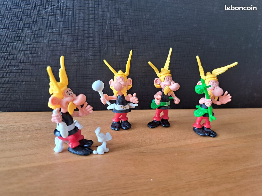 Lot 5 Figurines Kinder Astérix Vintage - Anciennes, Montables, Occasion