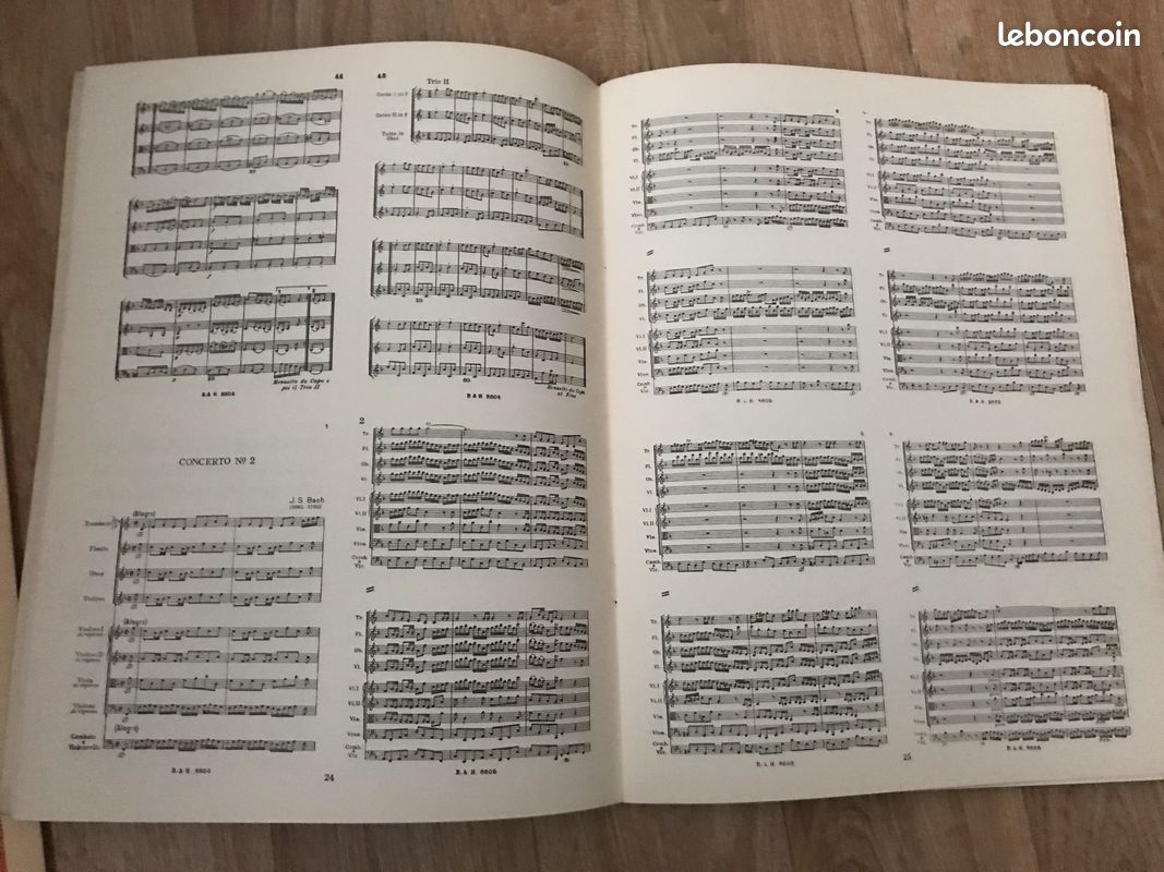 Partitions concertos brandebourgeois Bach (image 3)