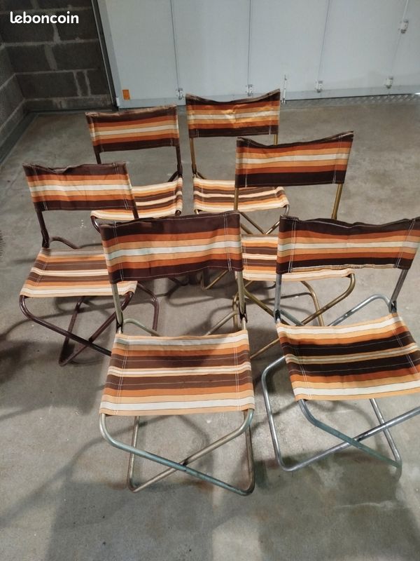 Chaises de camping vintage (image 1)