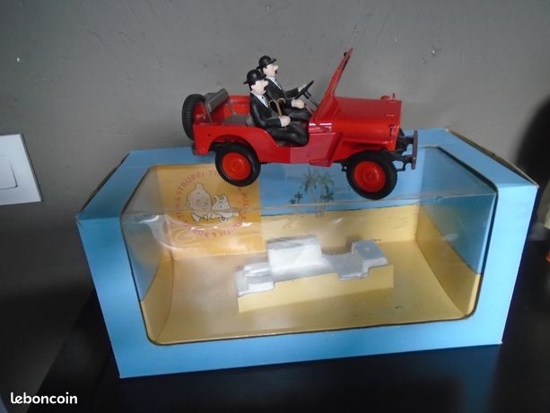 Miniature Hapax 1/18 La Jeep Des Dupond - Tintin Au Pays De L'or Noir - Jamais Sortie