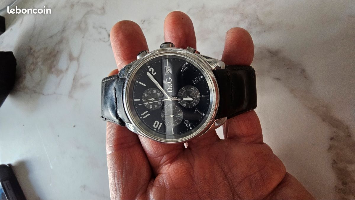 Montre chrono dolce gabbana cadran noir (image 3)