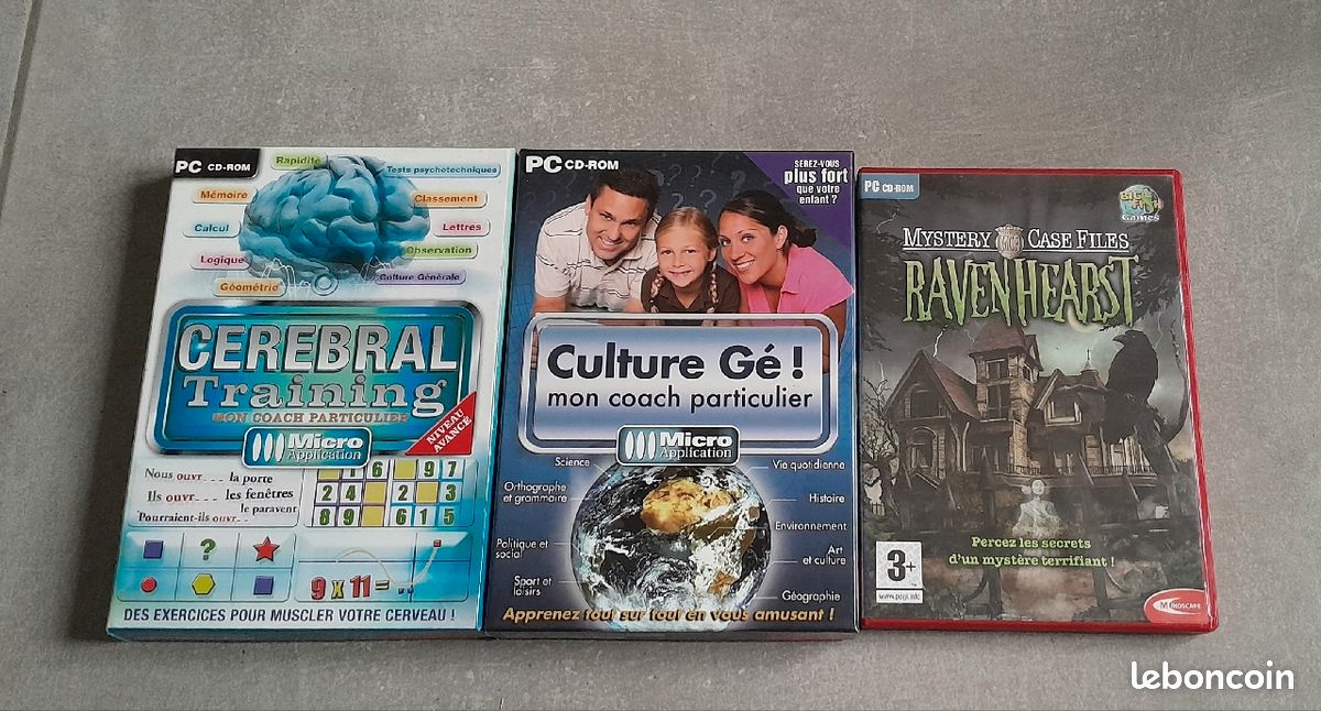 CD-ROM jeux Pc de culture Générale, entraînement cérébral (image 1)