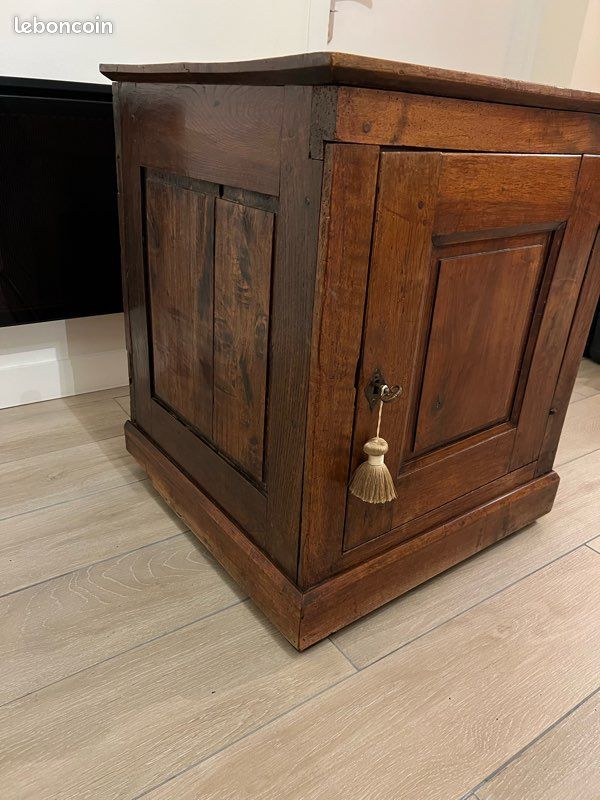 Meuble ancien de rangement en bois massif, confiturier (image 3)