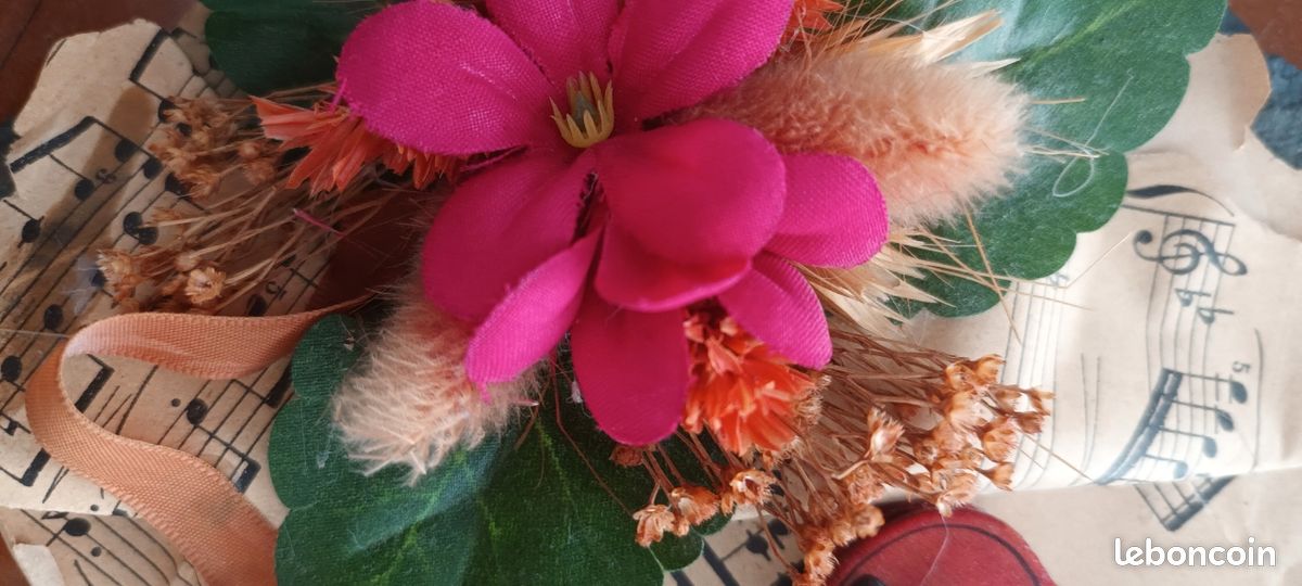 Décoration fleurs séchées ardoise (image 2)