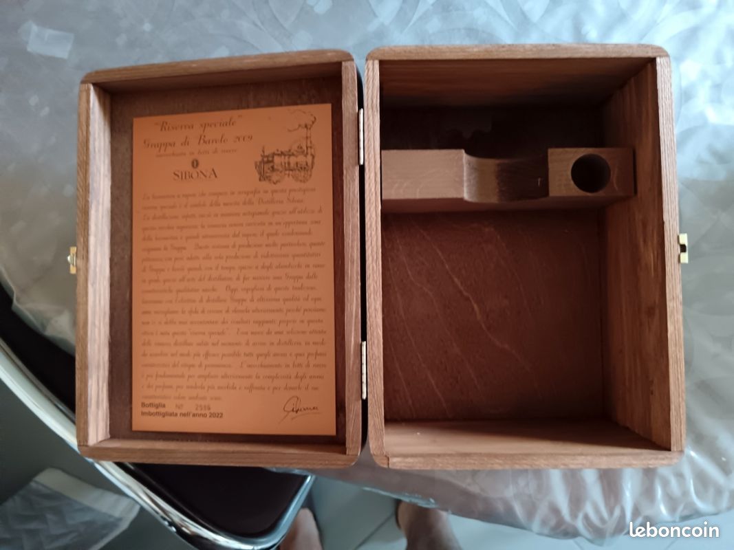 Boîte vide en bois Grappa Sibona (image 2)