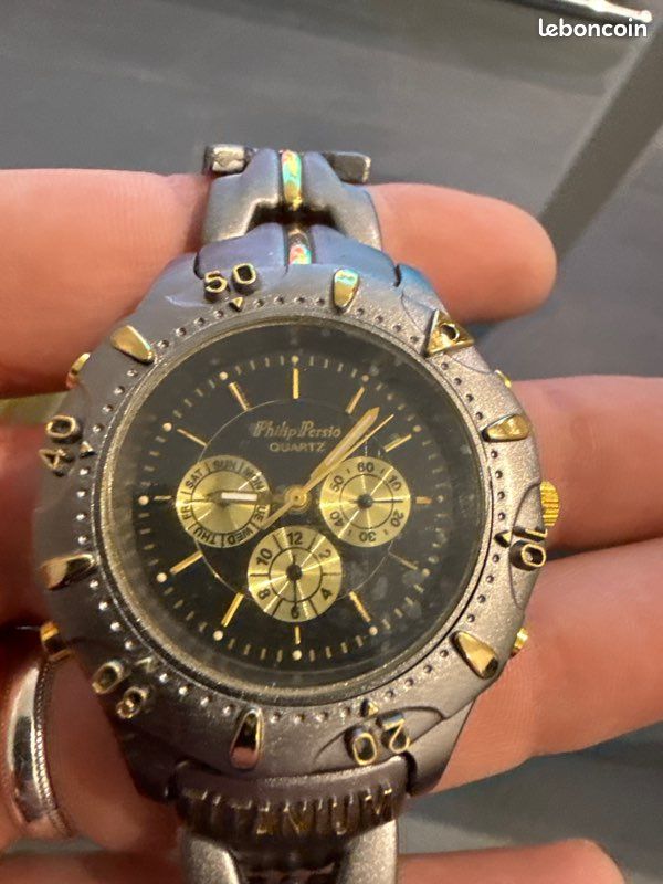 Chronograph Philip Persio Titanium Wr100 Montre Homme Philip