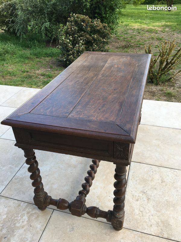 Table ancienne style Louis XIII (image 4)