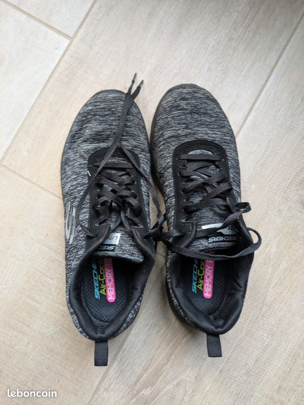 Skechers Basquette Grise Skechers Gris Chaussures Basket Femme 89,90 €