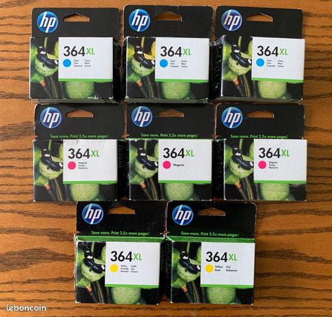 Cartouche Encre Jaune HP 364XL Originale – CB325EE – Neuve Sous Blister 2017