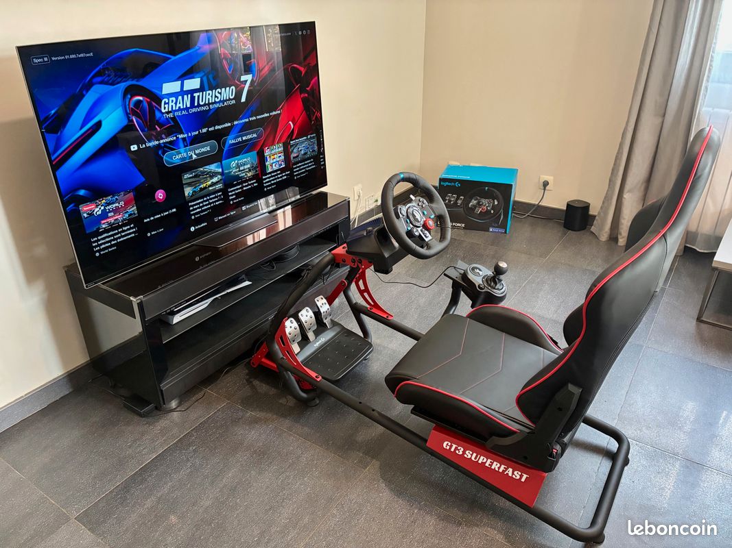 Setup complet OPLITE GT3 SIMRACING SUPERFAST v2 (inclus Volant+Pédalier+Shifter) (image 2)