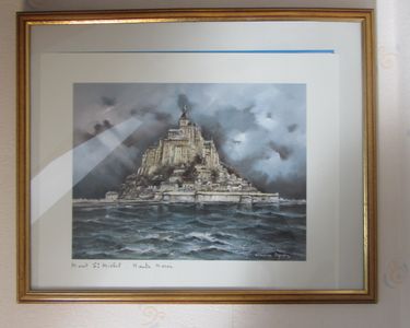 Tableau Mont-Saint-Michel Impression Photo Sur Toile 120x80cm - Décoration Murale Française