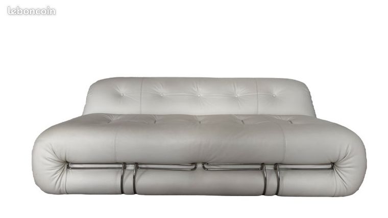 Canapé 3 Places En 100% Tout Cuir épais Italien Vachette Hambourg Couleur Anthracite P7075