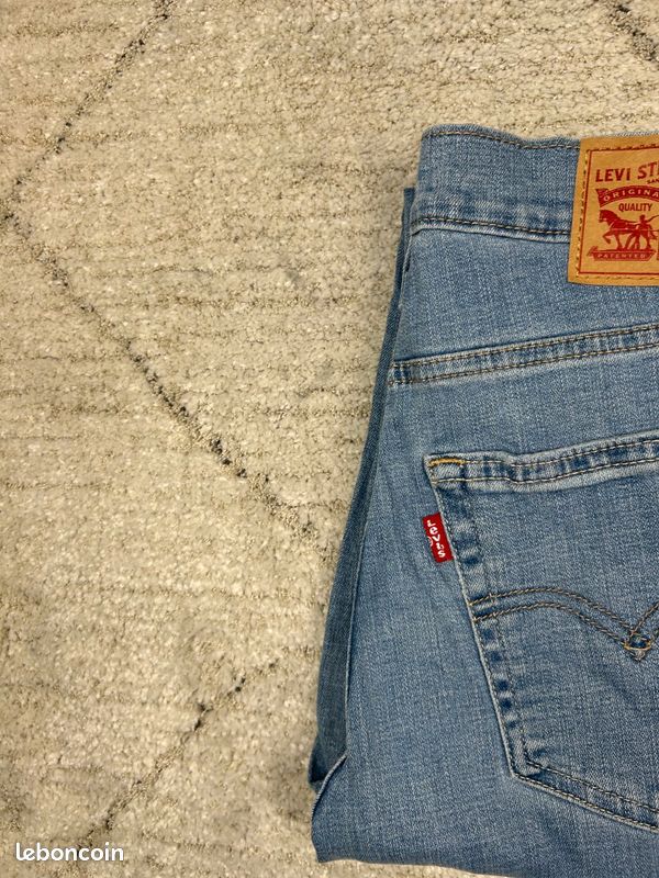 Jean Levi's Femme Bleu W27 L32 FR36 | 724 High Rise Straight | Très Bon État GLP1040 (image 8)