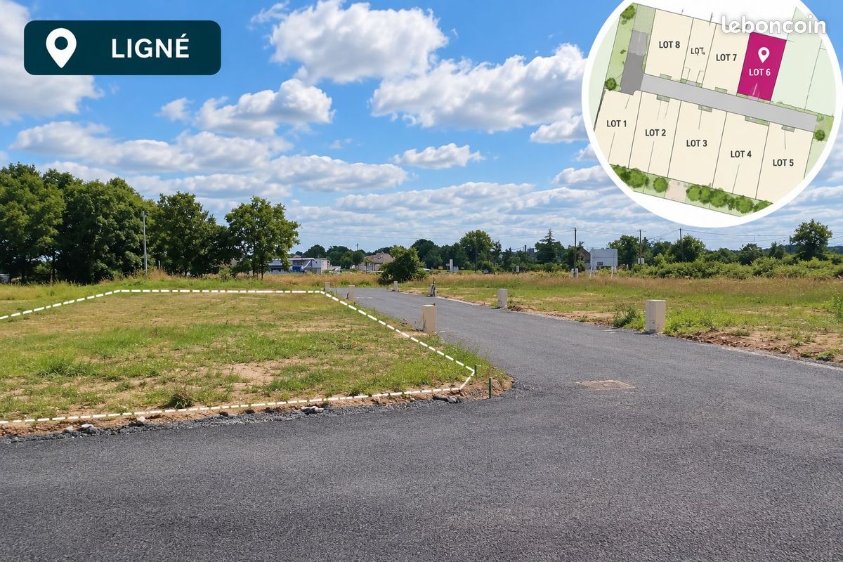 Terrain à bâtir de 459 m² à LIGNE (44) · à Ligné · 120 000 €