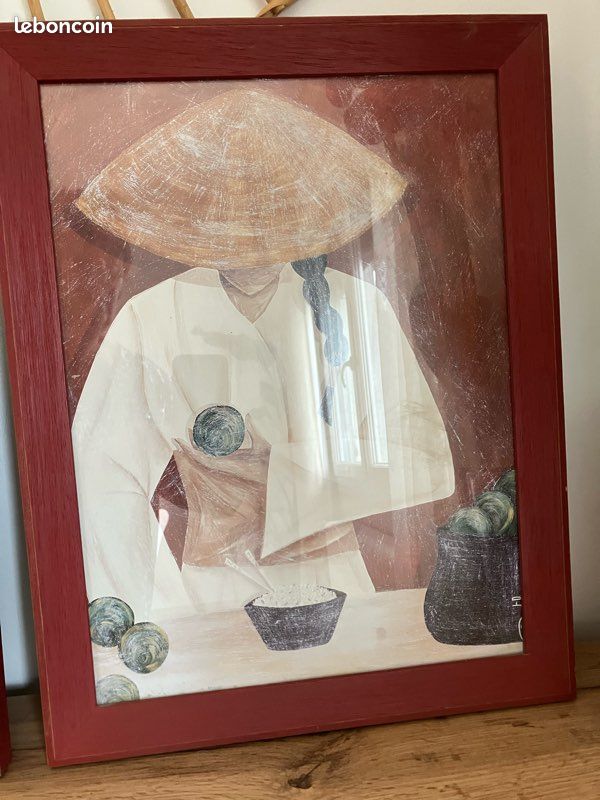 Cadres tableaux ethniques asiatiques chinois (image 2)
