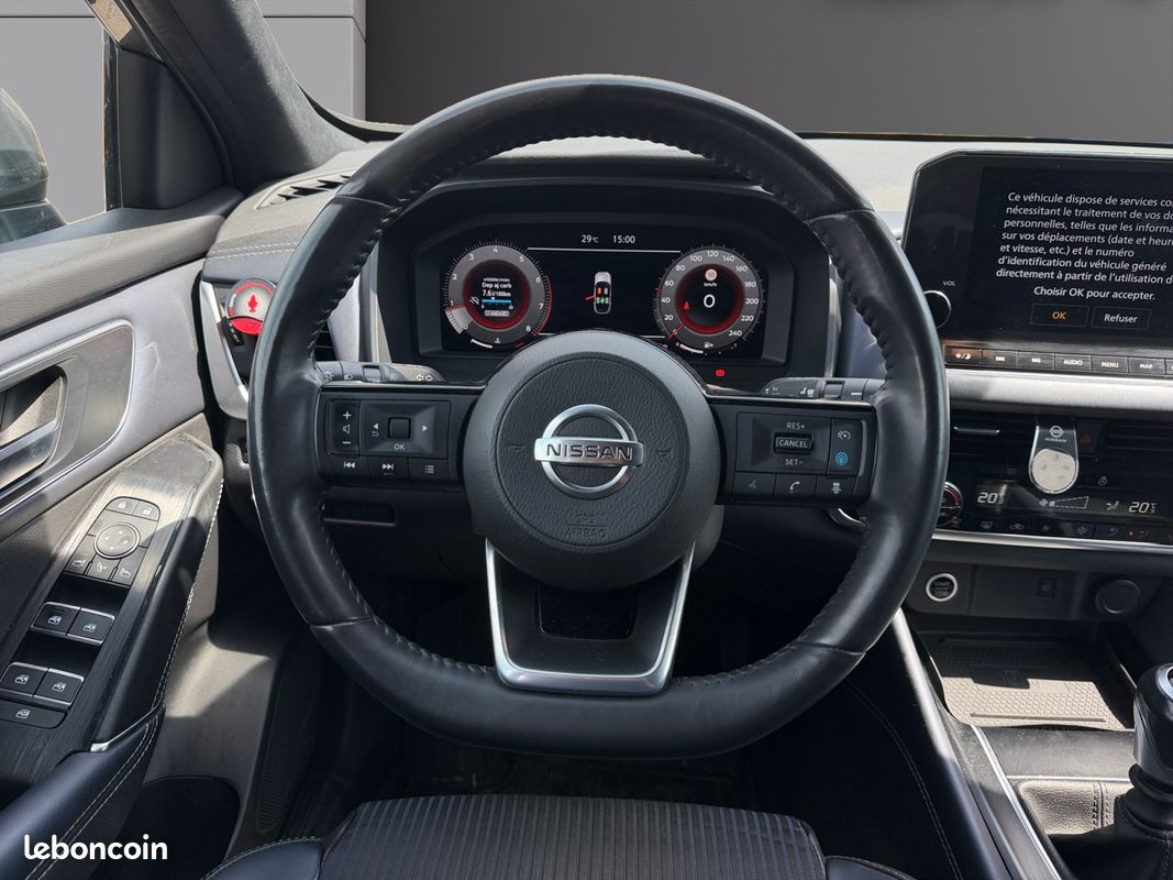 NISSAN QASHQAI 1.3 MILD HYBRID 140 TEKNA 140Ch camera de recul et 360 Garantie 12 mois (image 12)