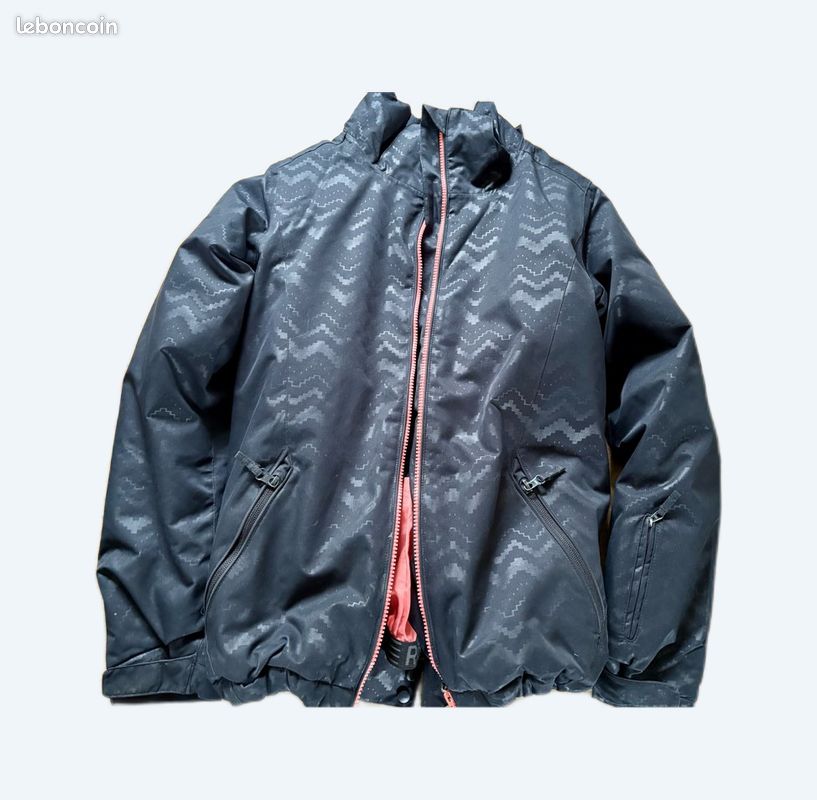 Magnifique veste de ski Roxy Quicksilver noire, fille, taille 16