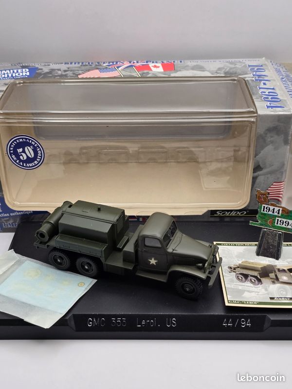 Camion Militaire Solido 1/43 - GMC 2,5 T - Livery 243 Field Park Co Kaki - EdL