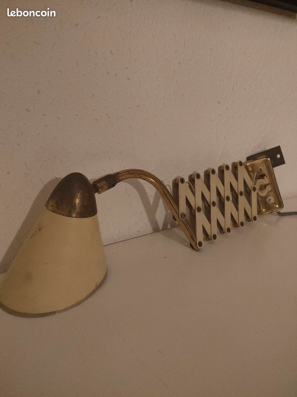 Applique vintage lampe ciseaux atelier années 50-70 (image 1)