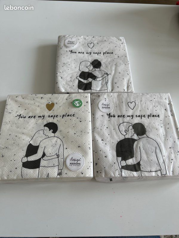 Lot de serviettes de table en papier (image 1)