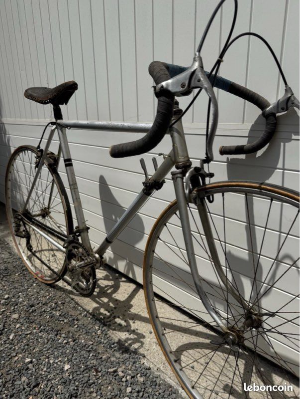 Cadre Vélo Course Vintage Stronglight - Acier Bleu - Taille 54 Cm - Occasion