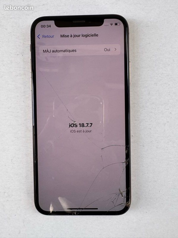 IPhone XS 256 Go – Écran fissuré, réinitialisé ✅ (image 9)