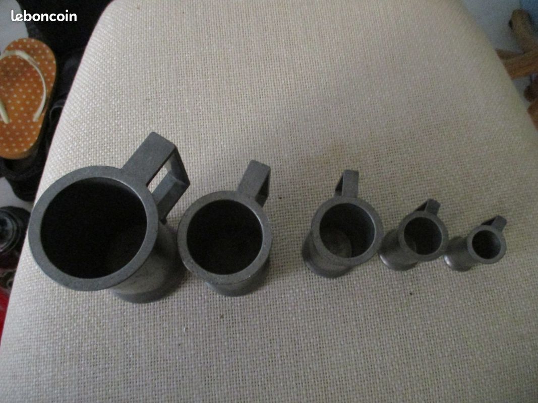 5 pots etain fin de TONGE 90 (image 2)